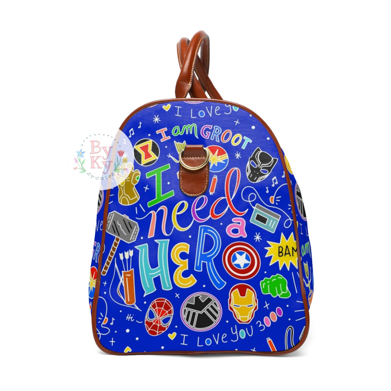 PREORDER: I Need a Hero Avengers Marvel Waterproof Duffle Bag