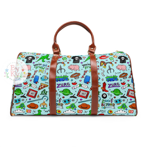 PREORDER: Mickey Doodle Waterproof Duffle Bag