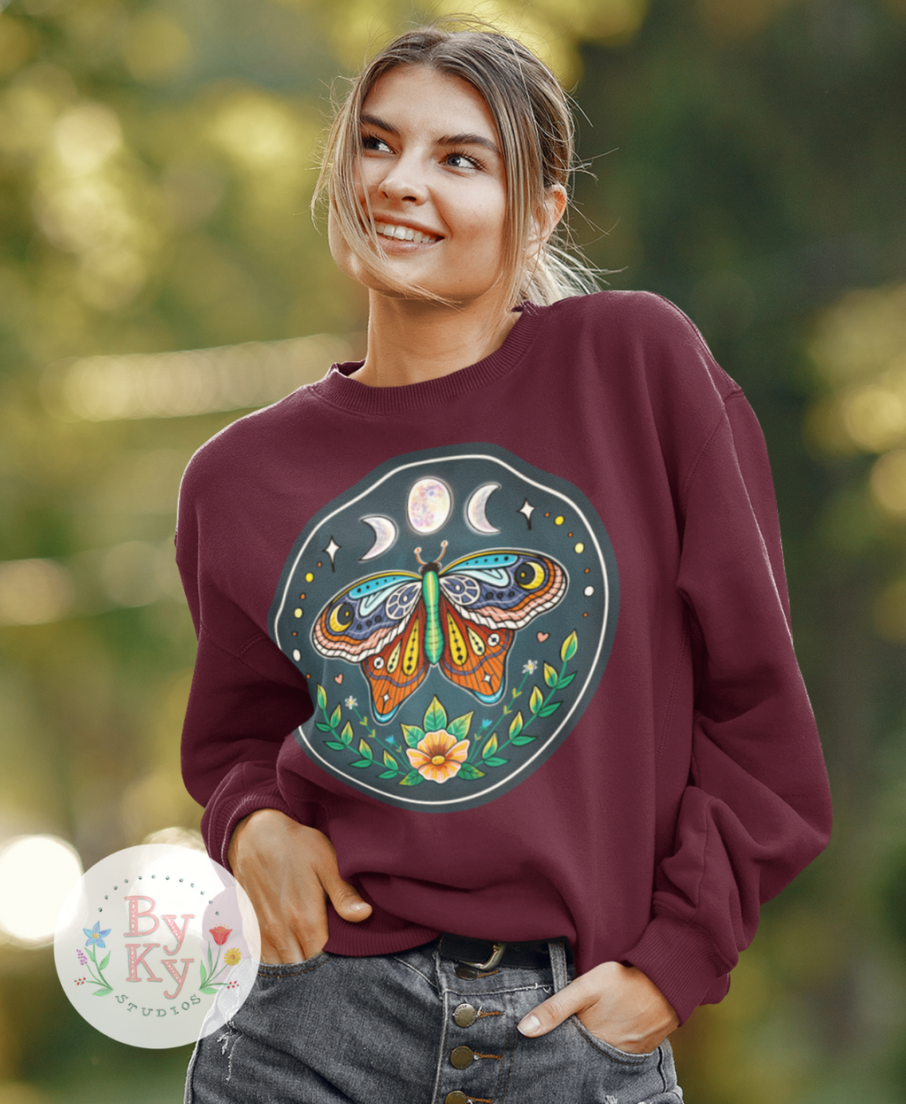 Moon Moth Unisex Sweatshirt