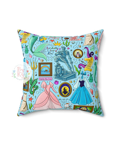 Mickey Doodle Throw Pillow