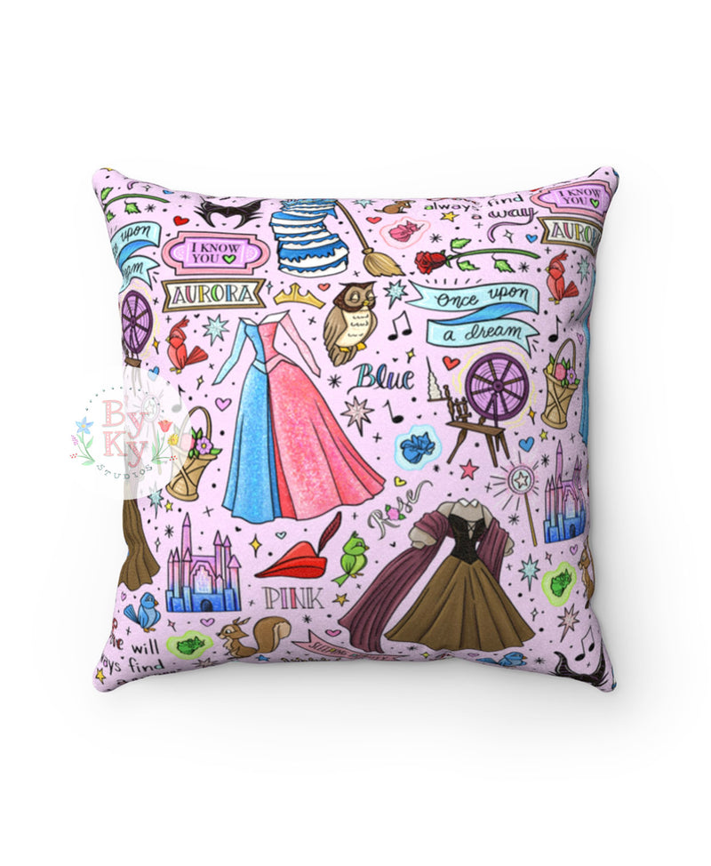 Aurora Princess Throw Pillow