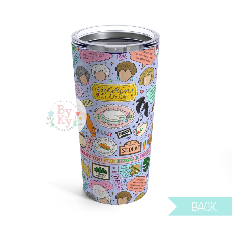 Golden Girls Cup with Straw - 20 oz.