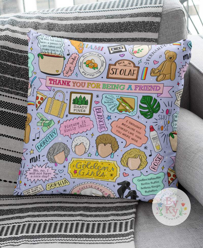 Golden Girls Throw Pillow