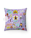 Mickey Doodle Throw Pillow