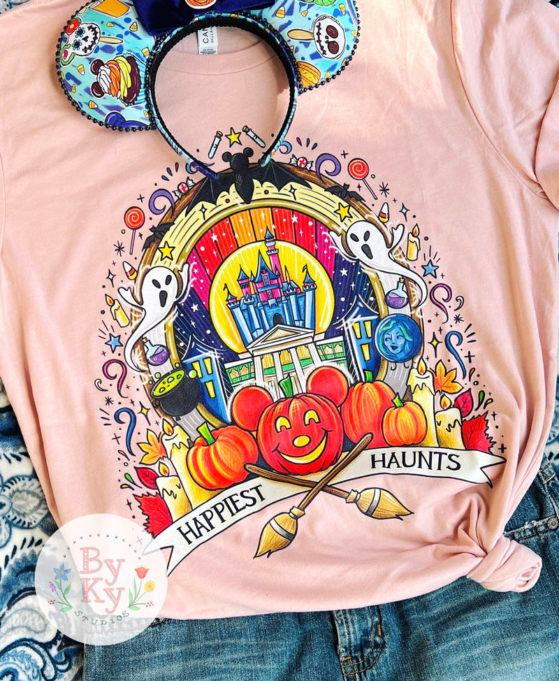 Happiest Haunts Unisex Tee