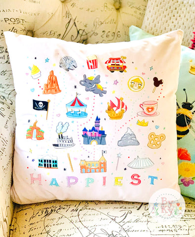 Magical WDW Throw Pillow