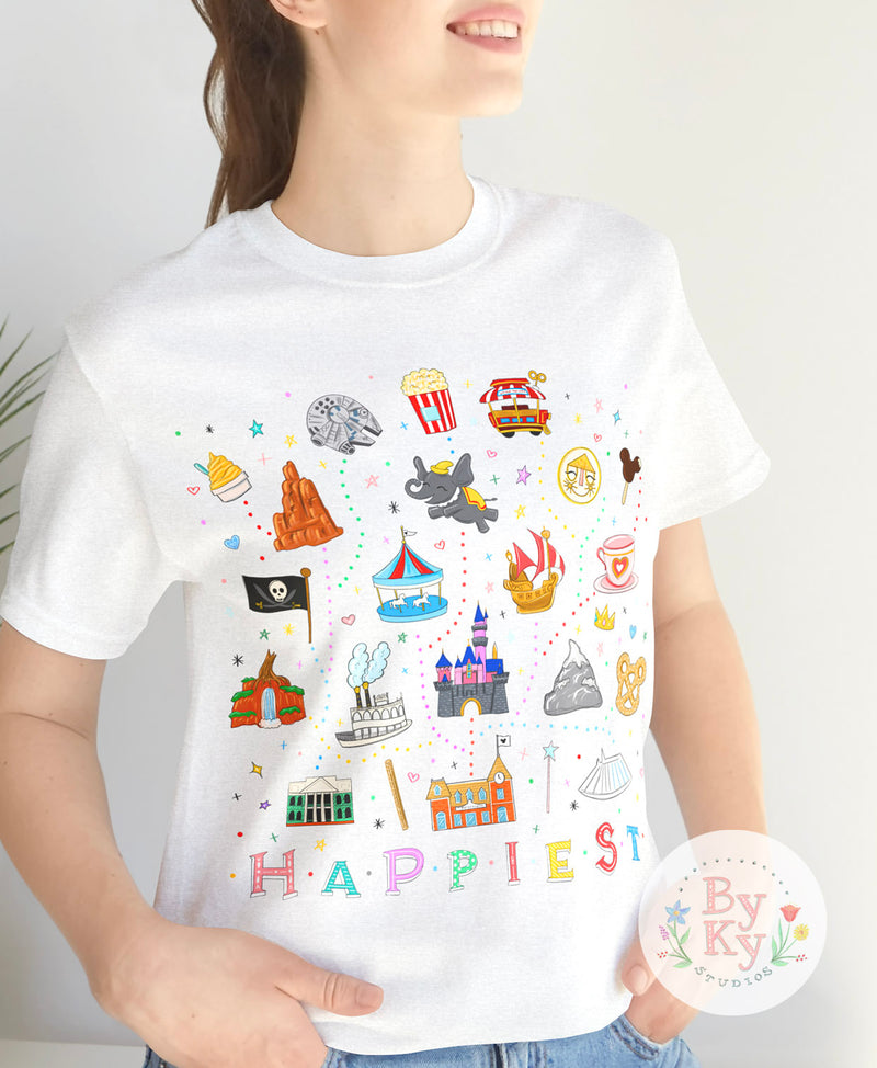 Happiest Theme Park Unisex Tee - AS SEEN ON BUZZFEED