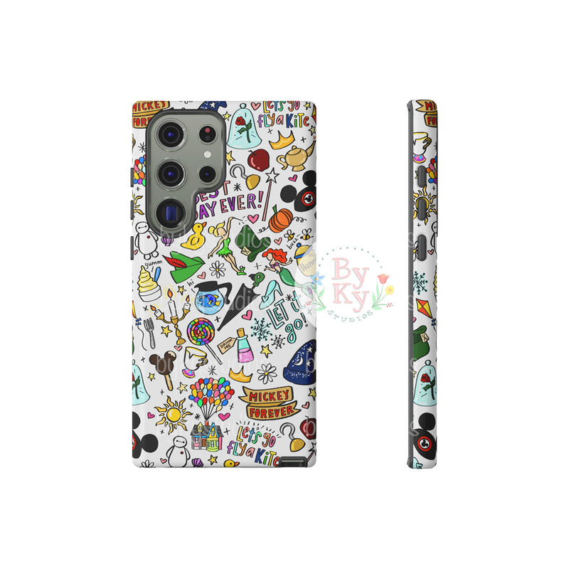 Mickey Doodle Tough Phone Cases