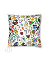 Mickey Doodle Throw Pillow