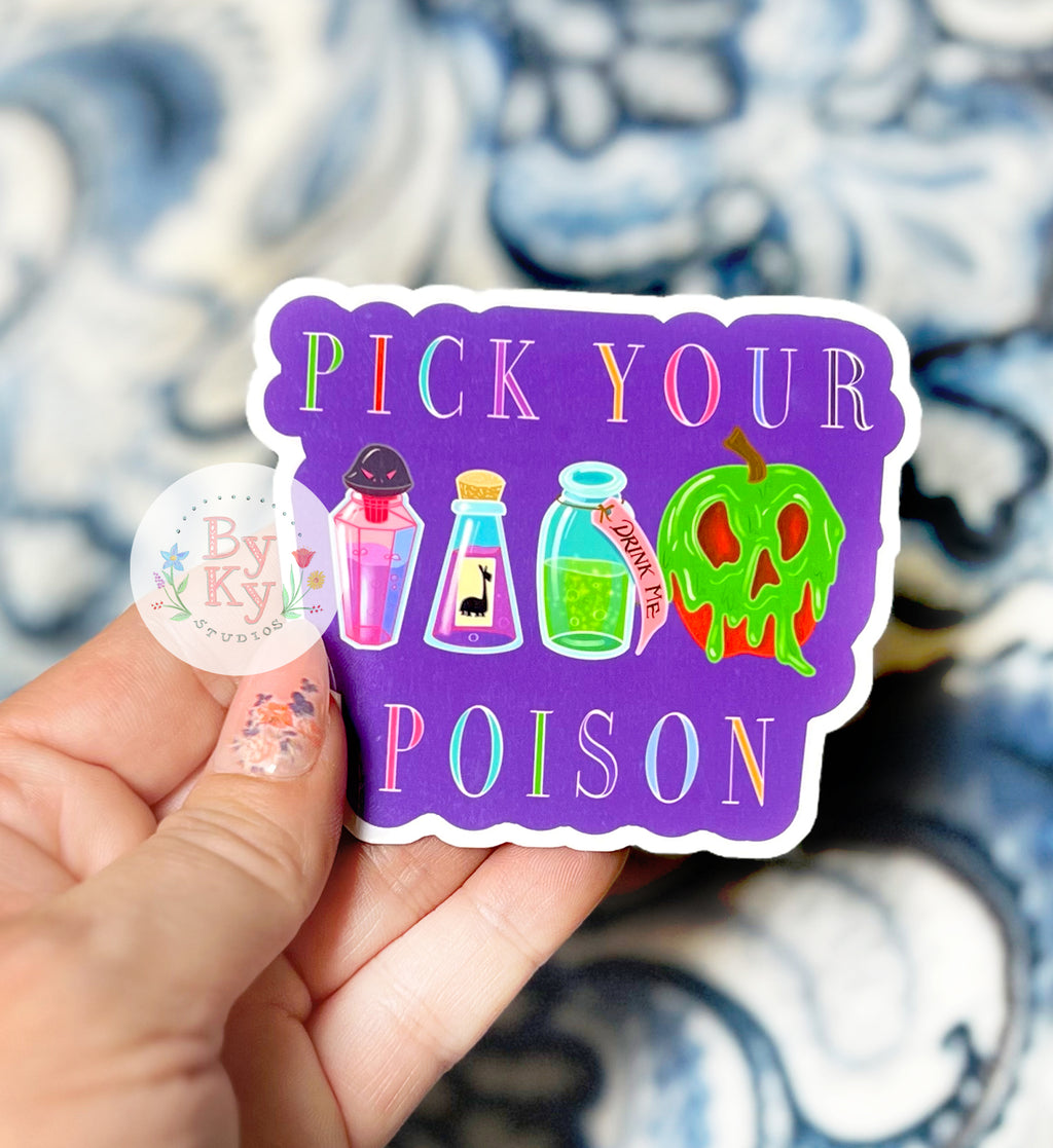 Pick Your Poison Vinyl Sticker