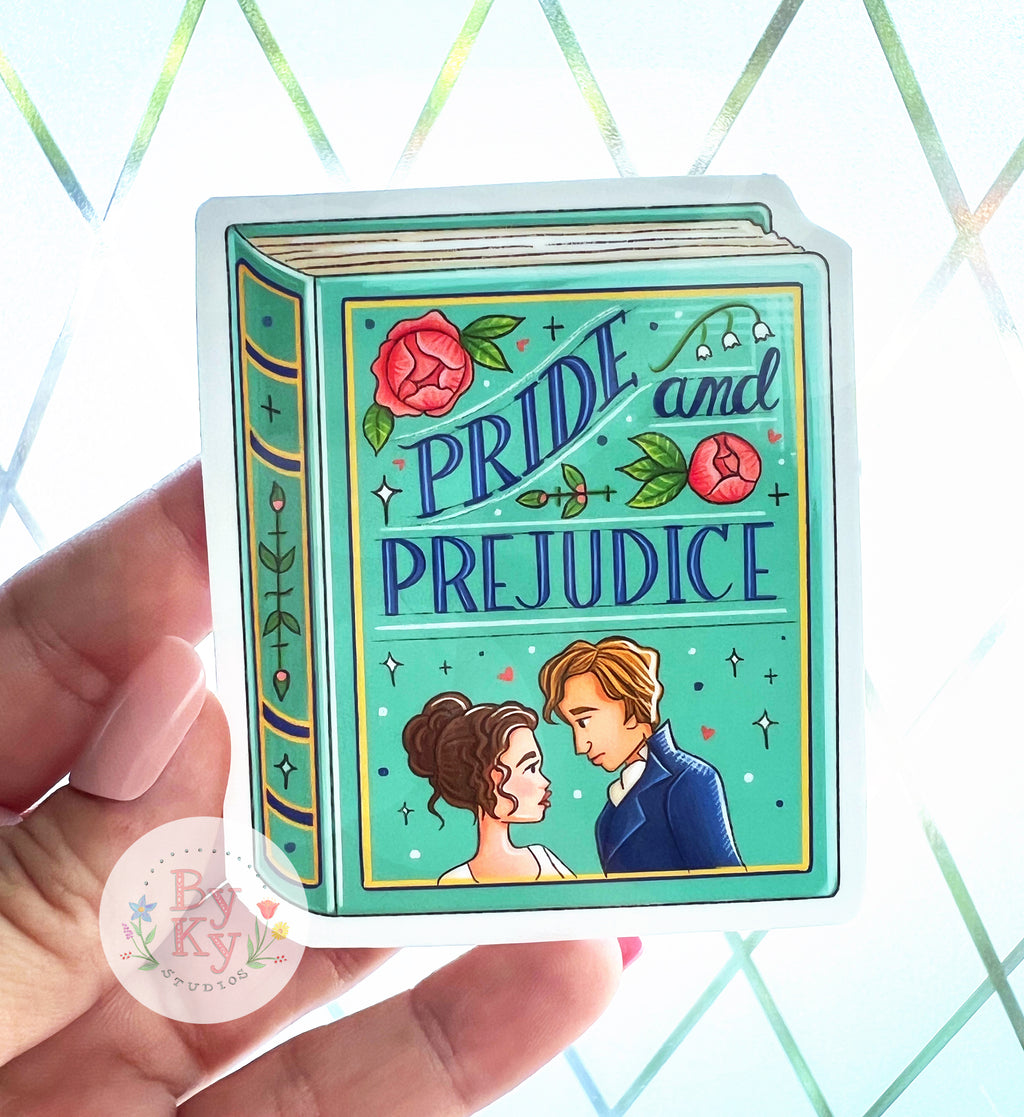 Pride and Prejudice Jane Austin Vinyl Sticker