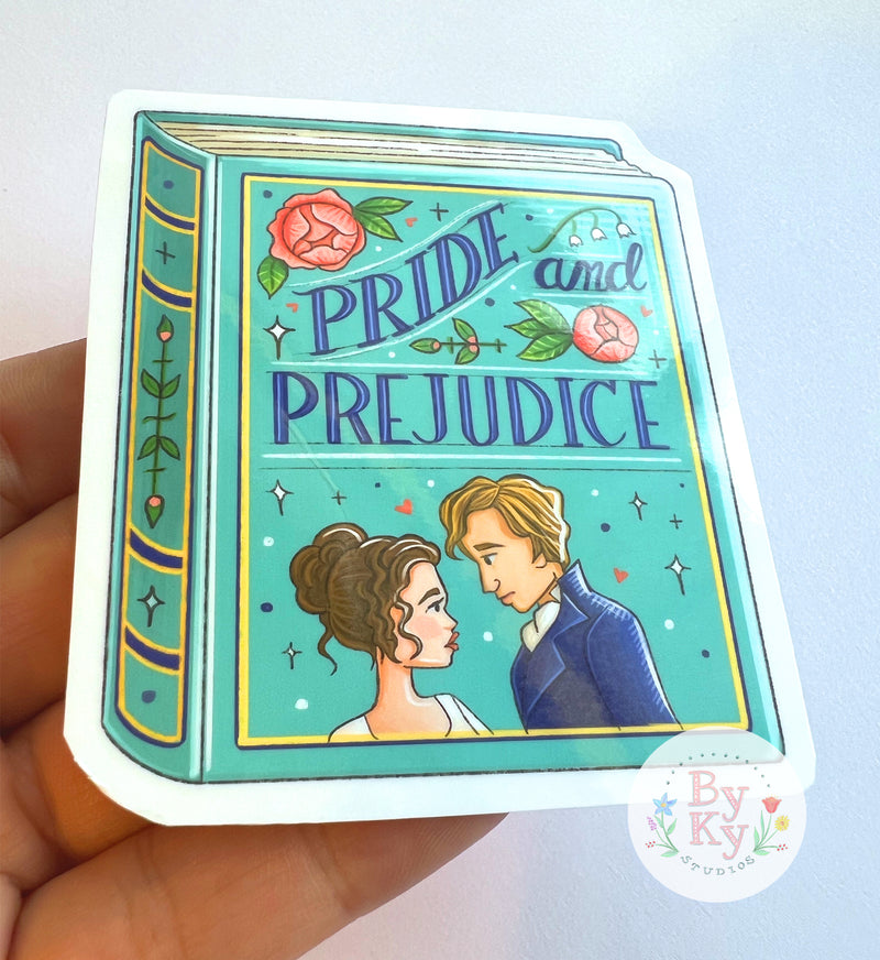 Pride and Prejudice Jane Austin Vinyl Sticker