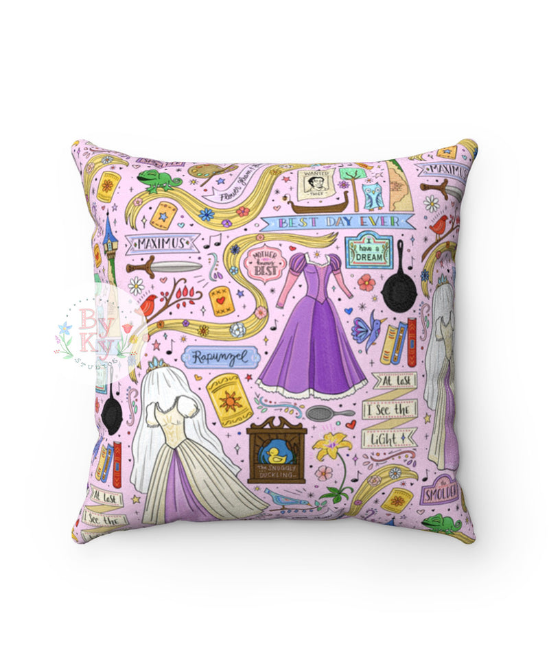 Rapunzel Princess Throw Pillow