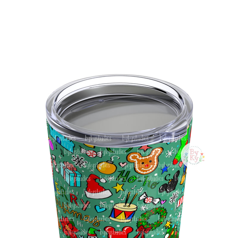 Christmas Doodle Tumbler 20oz